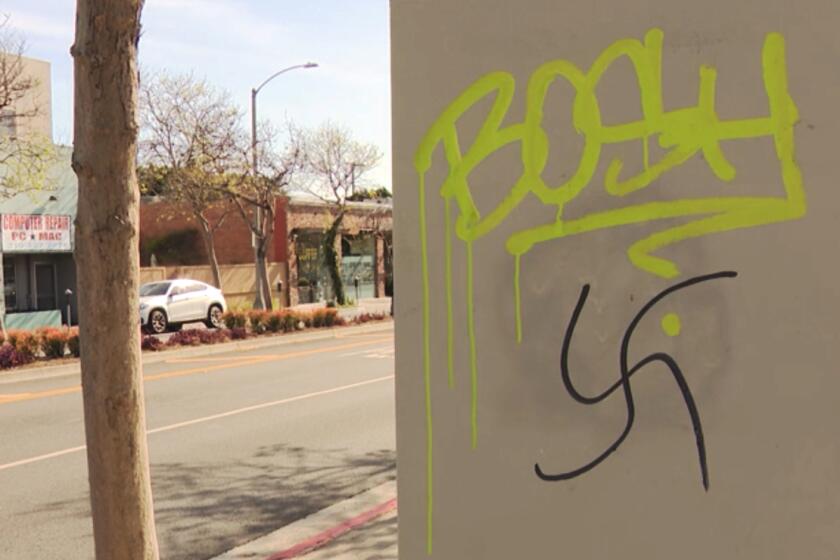 The Santa Monica Police Department is investigating after anti-Semitic graffiti was found in different parts of the city on April 7, 2024