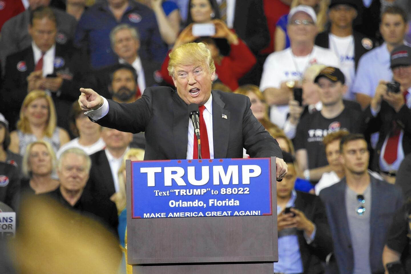 Donald Trump in Orlando, Fla.