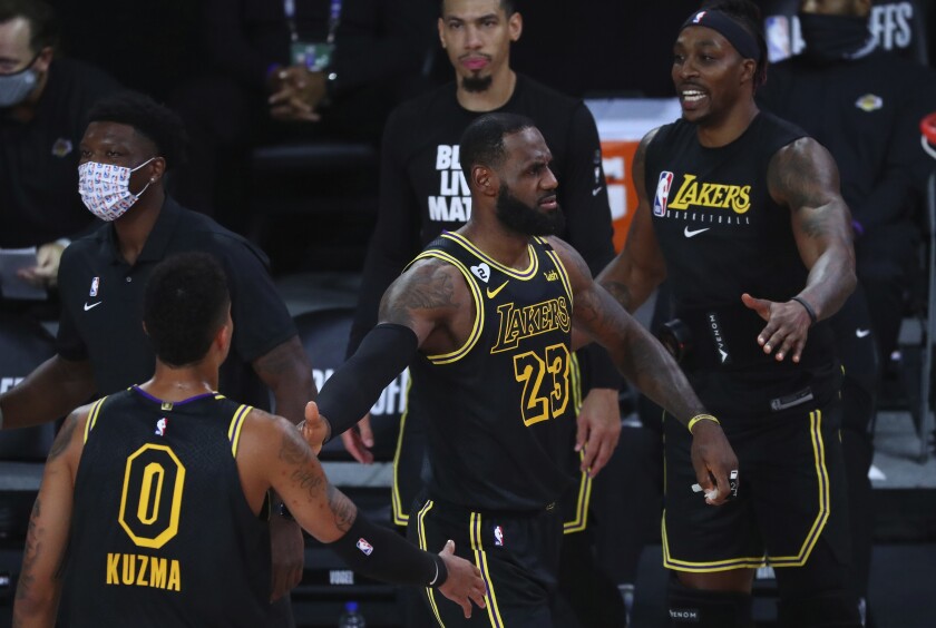 Hot Shooting From Lebron And Lakers Topples Trail Blazers Los Angeles Times