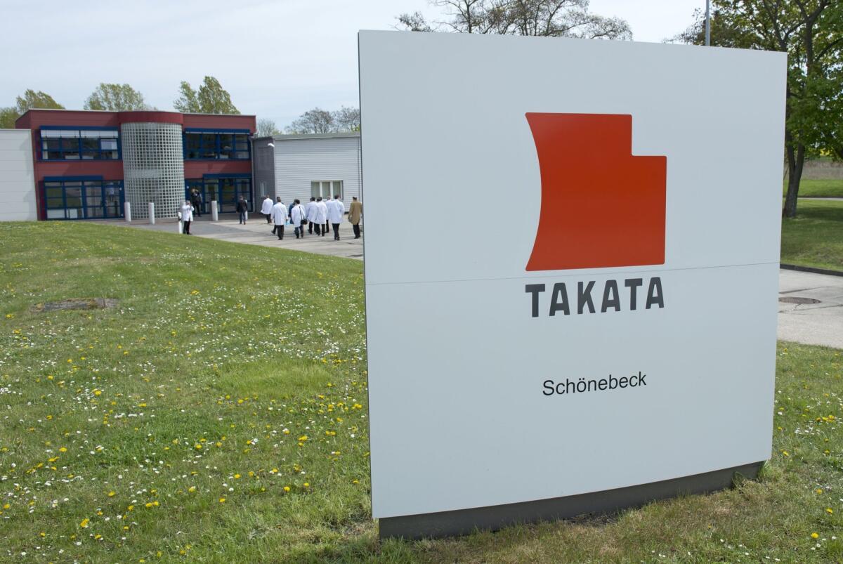 The National Highway Traffic Safety Administration recalled millions of vehicles equipped with air bags featuring inflators made by Takata Corp.