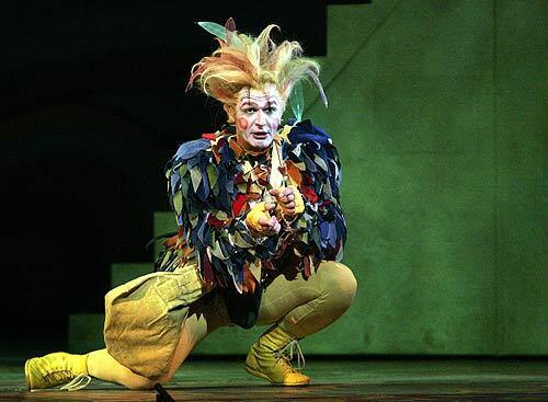 The fanciful, symbol-laden Mozart opera "The Magic Flute" gets the look of a pop-up fairy tale book in a production designed by Gerald Scarfe. In L.A. Opera's production, Nathan Gunn is one of two singers cast as the bird catcher Papageno.
