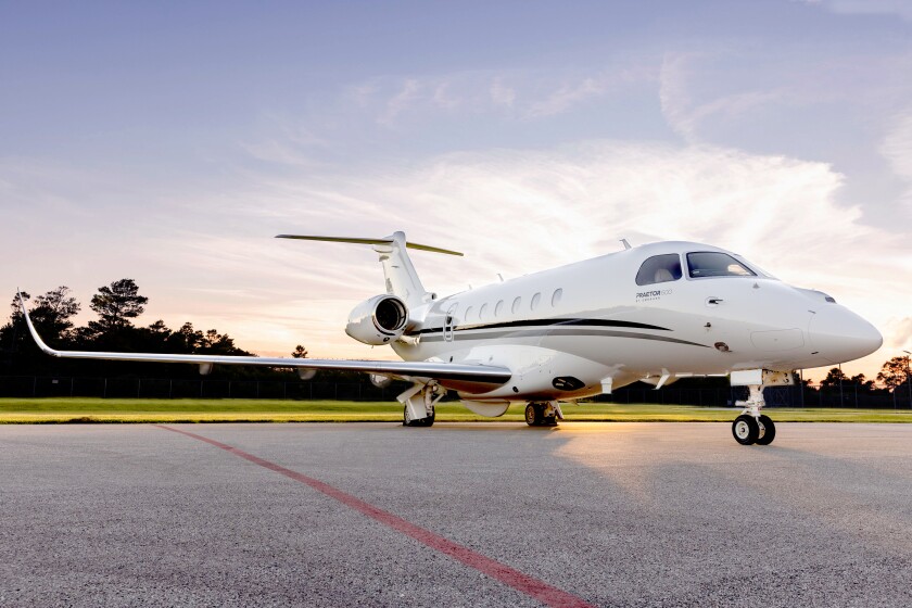 The new Embraer Praetor 600 was added to the Latitude 33 fleet.