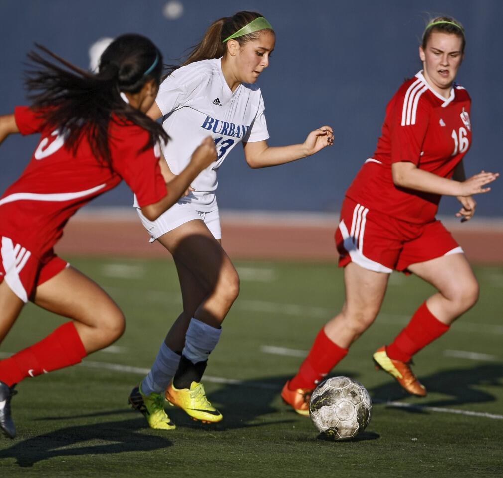 Photo Gallery: Burroughs High girls soccer vs. Burbank High