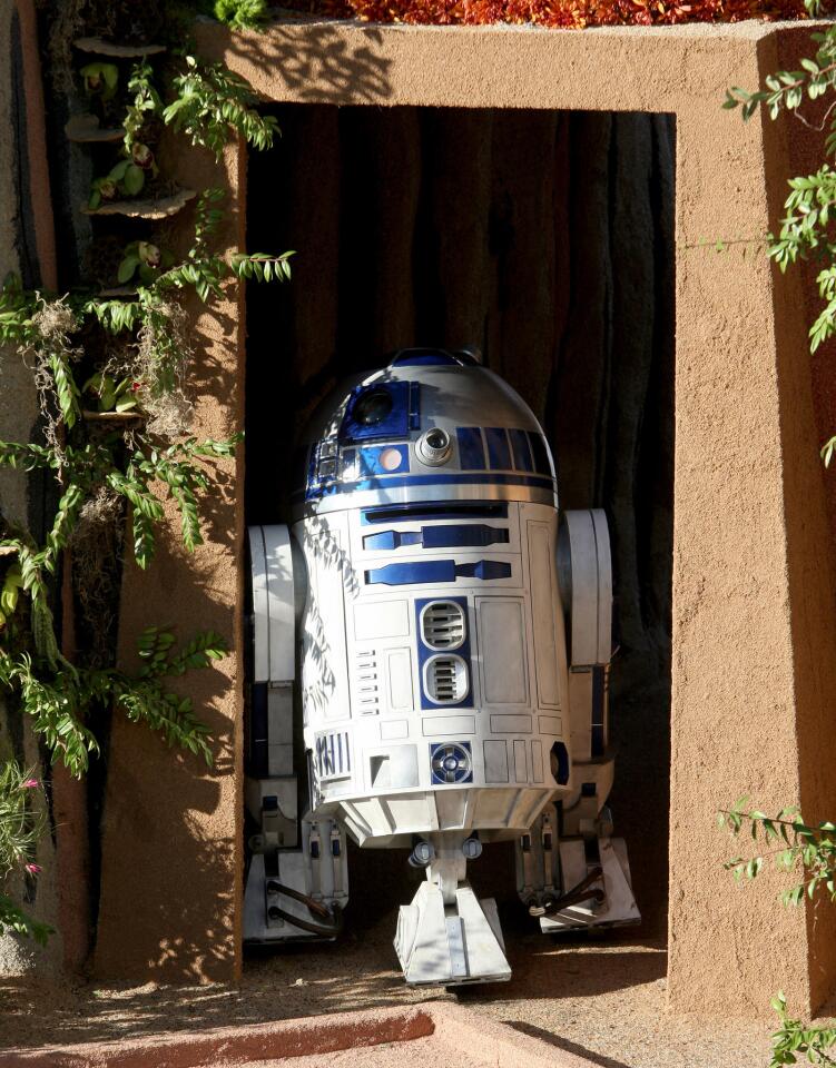 The Disneyland Resort float, with R2-D2 from Star Wars, during the 2016 Rose Parade in Pasadena on Friday, Jan. 1, 2016.