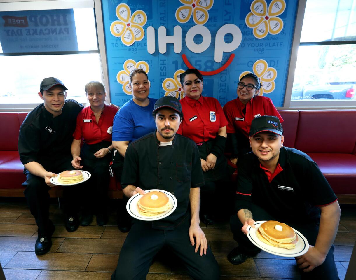 Photo Gallery: Free pancakes at IHOP