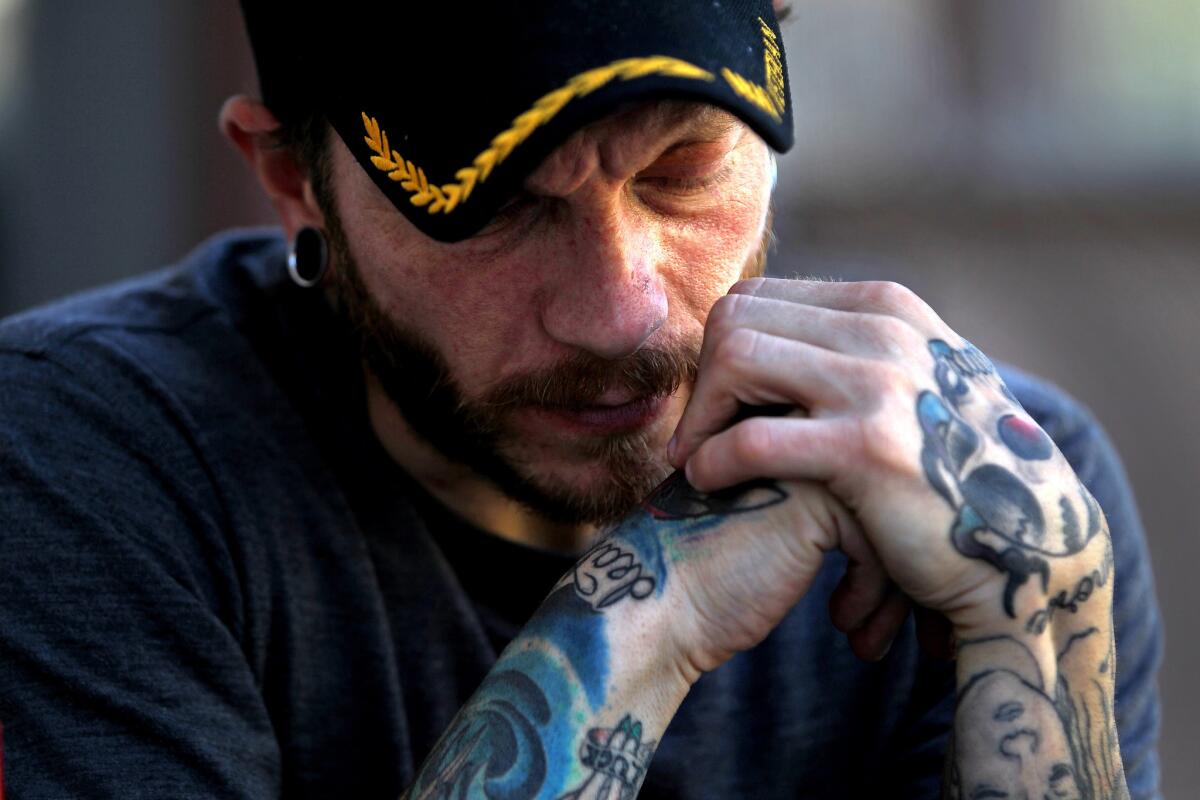 Ari Sonnenberg, an Iraq war veteran who served three tours, is haunted by what he saw during the war and frustrated by getting the runaround from the benefits section of the VA. "I was losing my mind at one point," he said.