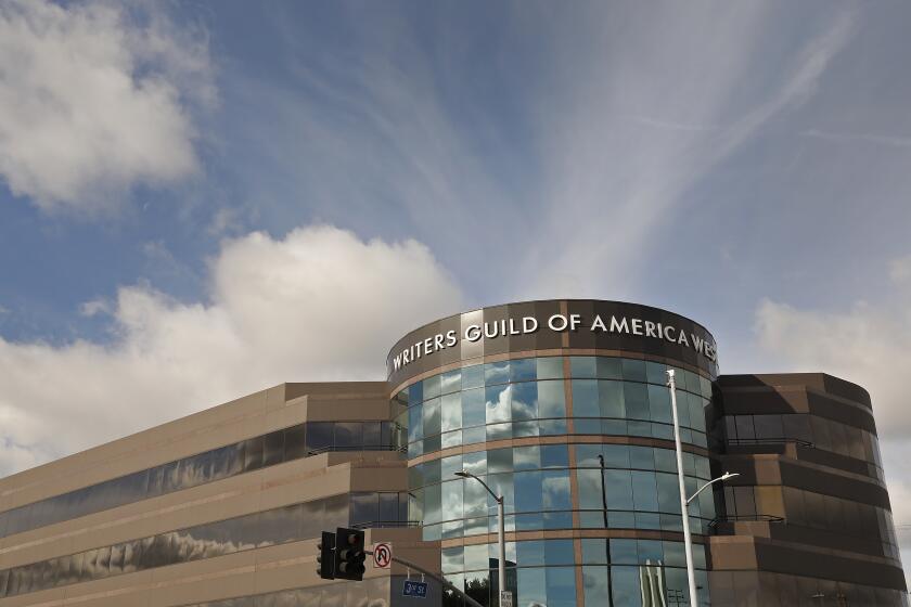 LOS ANGELES, CA - MARCH 28, 2019 Building at 7000 West 3rd Street in the Fairfax area of Los Angeles where the Writers Guild of America West is located on March 28, 2019. There is a dispute between the Writers Guild of America and the Assn. of Talent Agents. (Al Seib / Los Angeles Times)