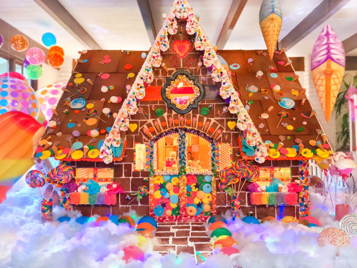Don't miss the life-sized gingerbread house at Rancho Bernardo Inn