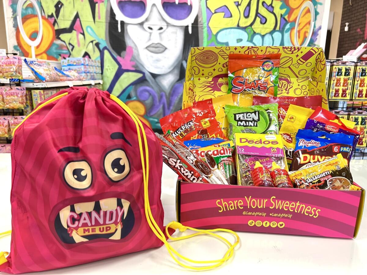 Candy Me Up created a pandemic survival box and, shown here, a Halloween bag and Mexican candy box.