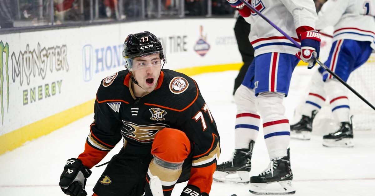 Les Ducks tombent face aux Canadiens et prolongent leur séquence de défaites à quatre matchs