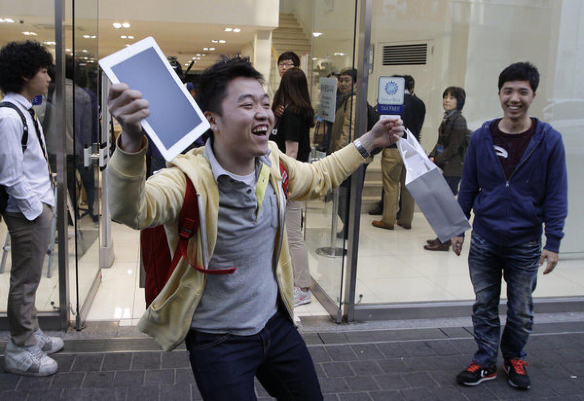 He was all smiles last year when he got his iPad 3. But rumors are that by this March, that device will be two generations behind.