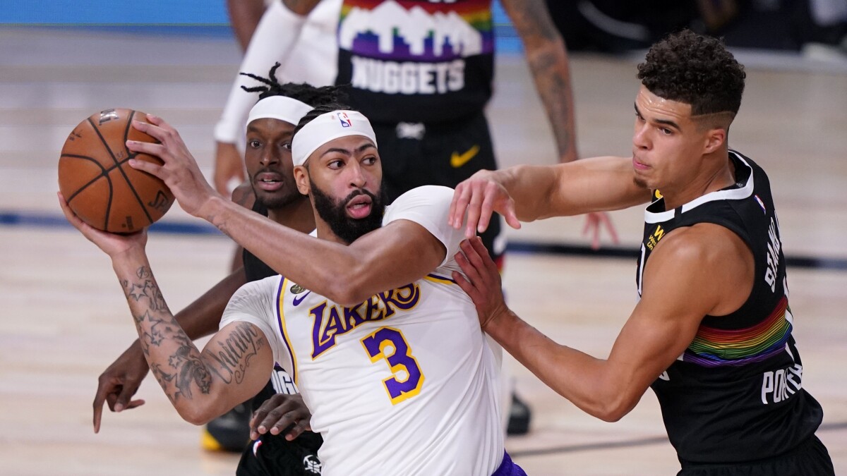 Recap Lakers Lose To Denver Nuggets In Game 3 Lead Series 2 1 Los Angeles Times