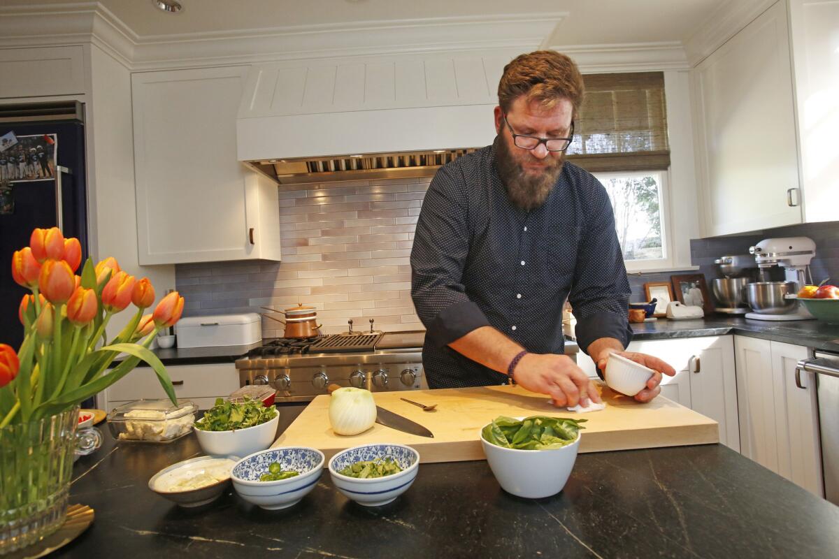 Michael Cimarusti, who moved to Los Angeles in 1996, settled in South Pasadena in 2007, and recently completed the renovation of the dining room and kitchen of a 1912 house.