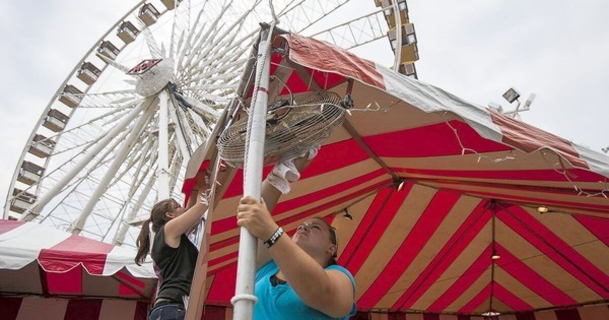 Photo Gallery Preparing for OC Fair Los Angeles Times