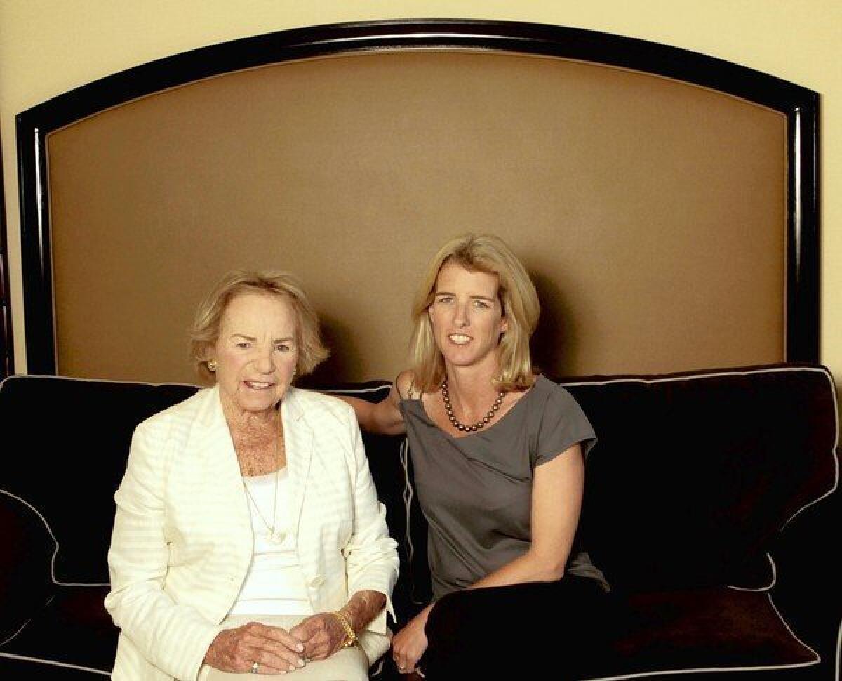 Ethel and Rory Kennedy at the Beverly Hilton in Beverly Hills.