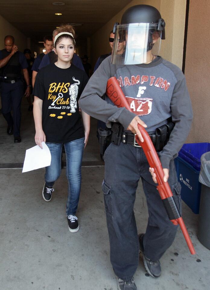 Photo Gallery: Burbank Police and Fire run gunman scenarios at Burbank High School