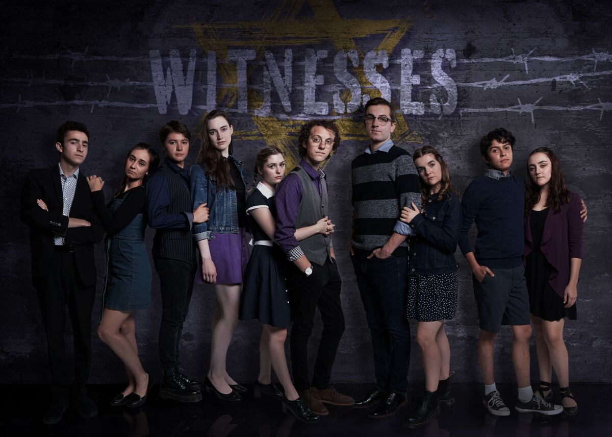 The cast of CCAE Theatricals' world premiere musical "Witnesses."