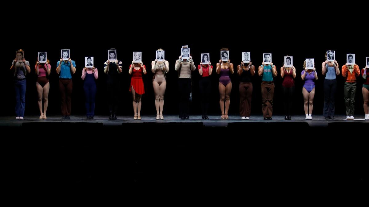 The cast of "A Chorus Line."