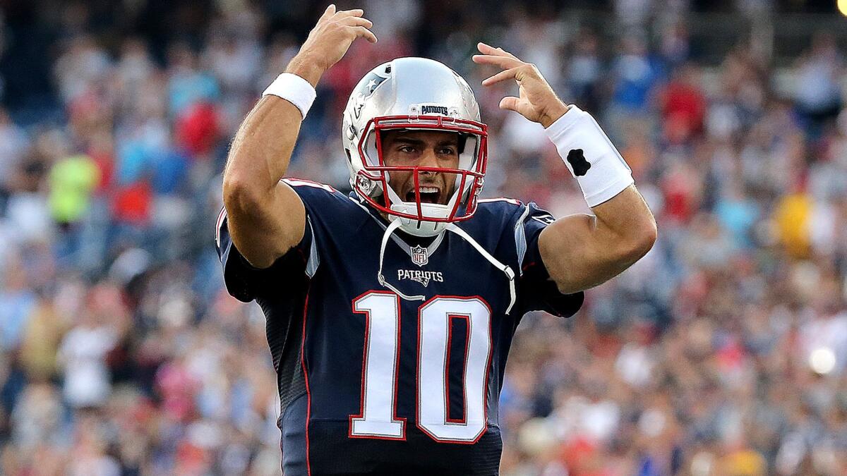 If Jimmy Garoppolo can go 2-2 while Tom Brady sits in timeout, they will be the team to beat in the AFC.