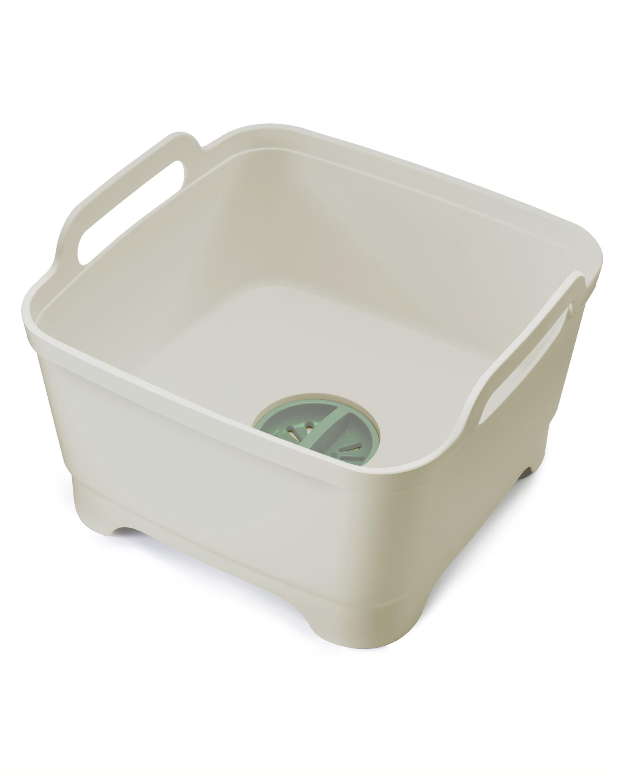A Wash & Drain basin with draining plug, carry Handles by Joseph Joseph