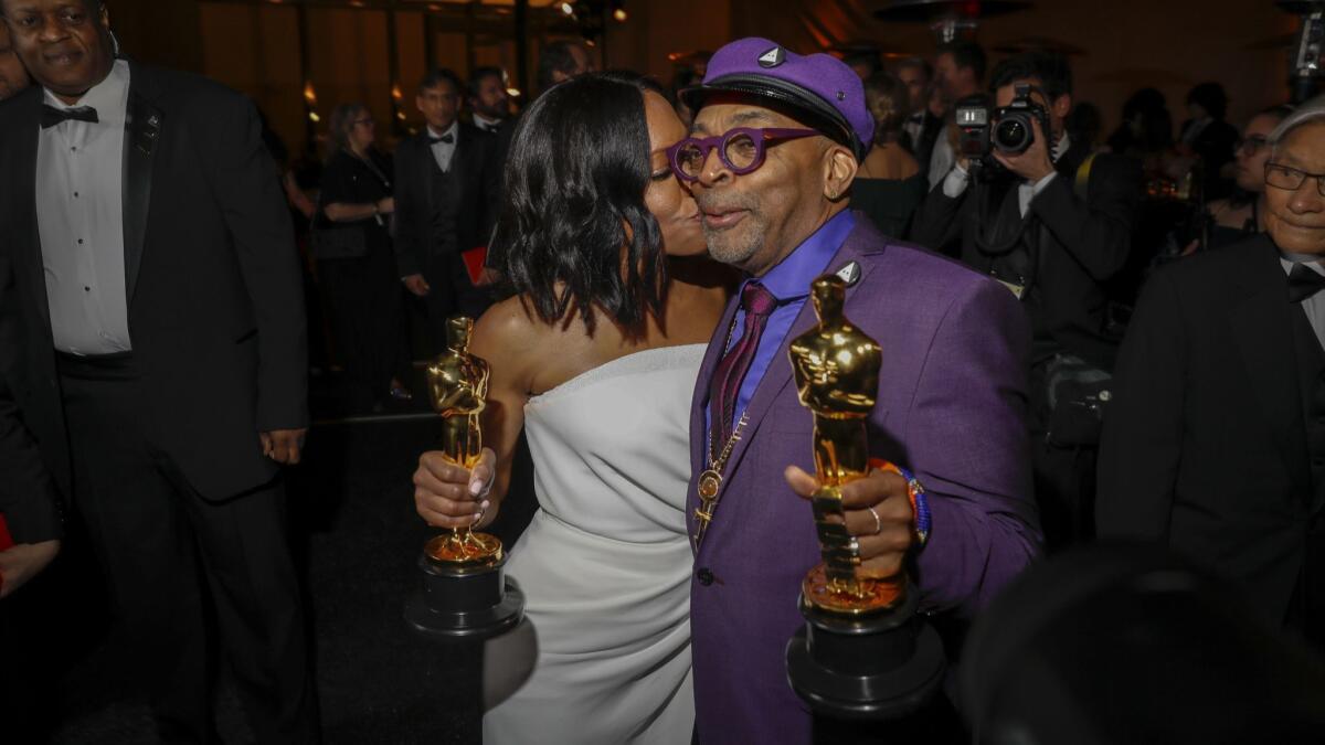 Regina King greets Spike Lee