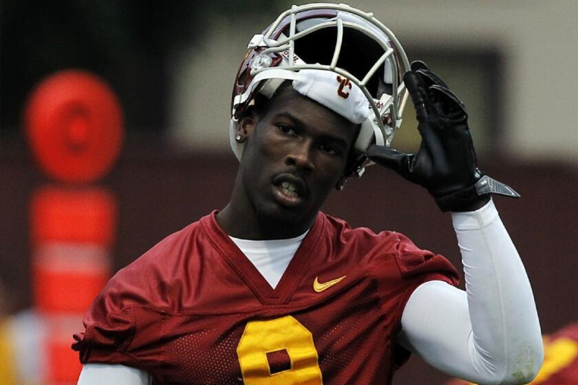 USC wide receiver Marqise Lee on March 5 during spring practice.