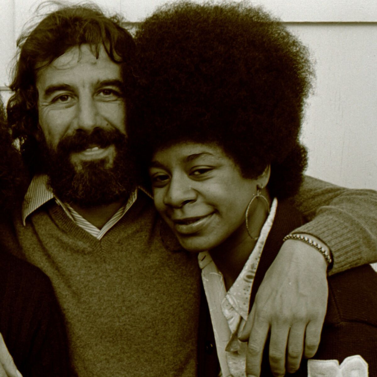 Lou Adler (left) and Merry Clayton