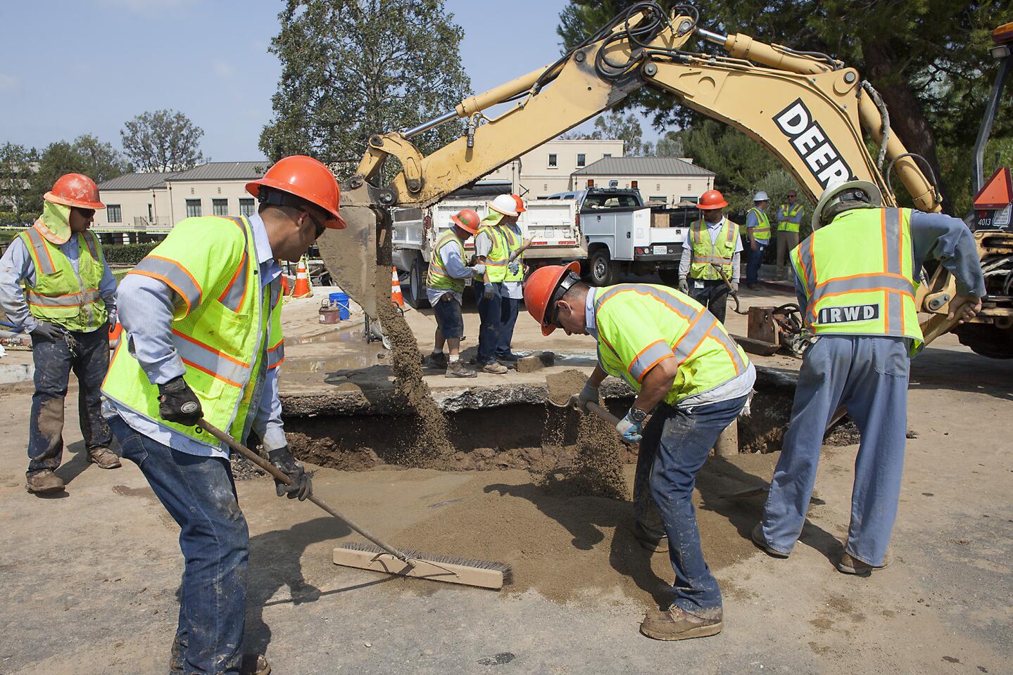 Water main break