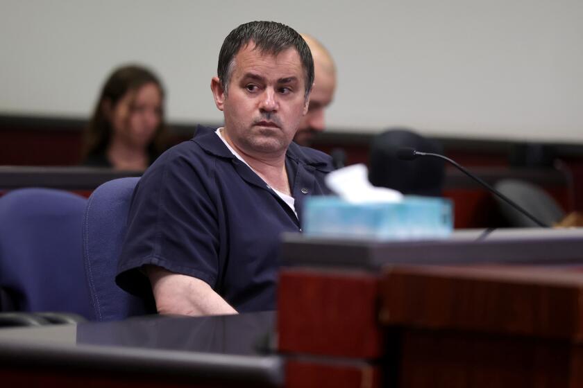 Polygamous sect leader Samuel Bateman, who was convicted of child abuse, appears in Coconino County Superior Court in Flagstaff, Ariz., for a sentencing hearing Tuesday, Aug. 25, 2026. (Jake Bacon/Arizona Daily Sun via AP, Pool)