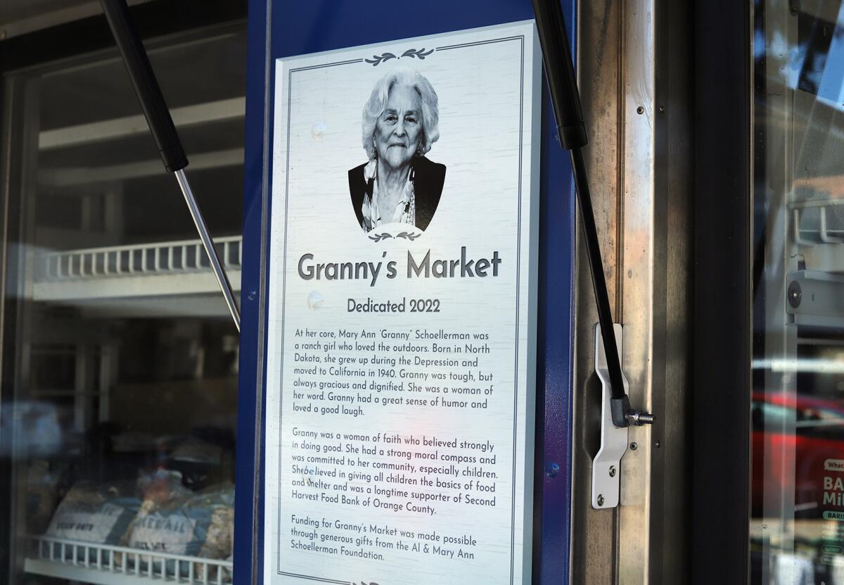 "Granny's Market" was dedicated in 2022 to Mary Ann "Granny" Schoellerman.