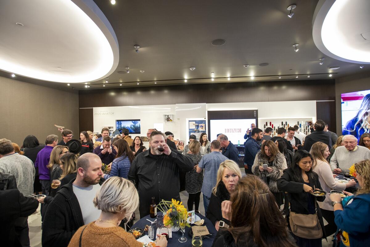 Guests participate in the Newport Beach Restaurant Week kickoff party in January.