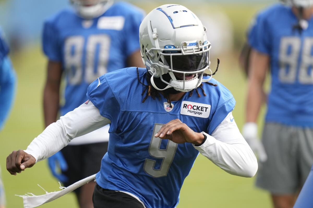 Lions WR Jameson Williams will practice for first time Monday