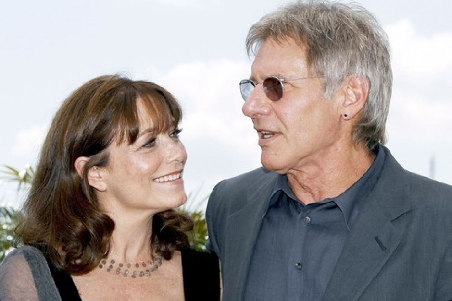 Karen Allen and Harrison Ford at the Cannes premiere of "Indiana Jones and the Kingdom of the Crystal Skull."