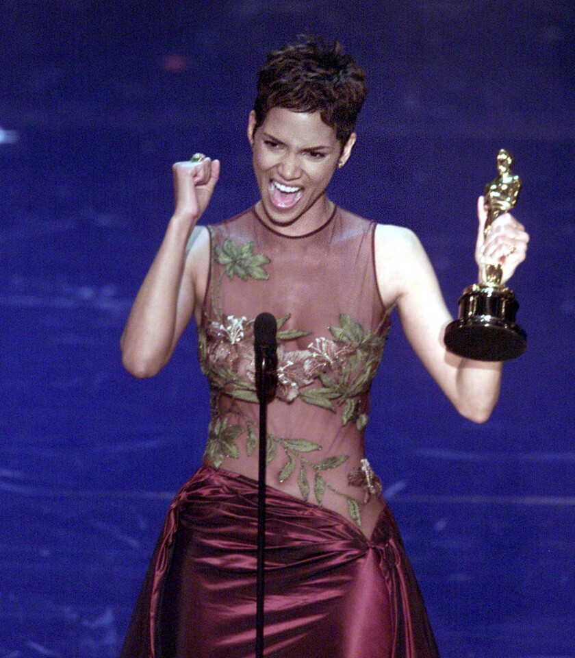 Halle Berry with an Oscar