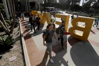 LONG BEACH, CALIF. - OCT. 17, 2019. More students than ever are earning their bachelor’s degrees from the California State University, thanks in large part to an aggressive push to boost academic achievement and graduation rates among incoming freshmen and transfer students. CSULB, shown here, ranks among the top Cal State campuses. (Luis Sinco/Los Angeles Times)