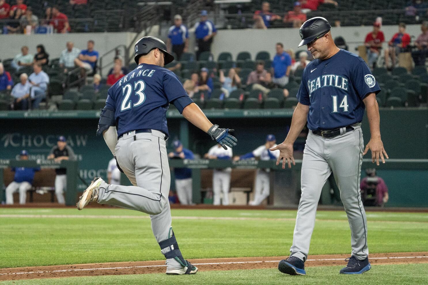Seattle sweep: France 11th-inning HR as M's win 9-8 at Texas - The