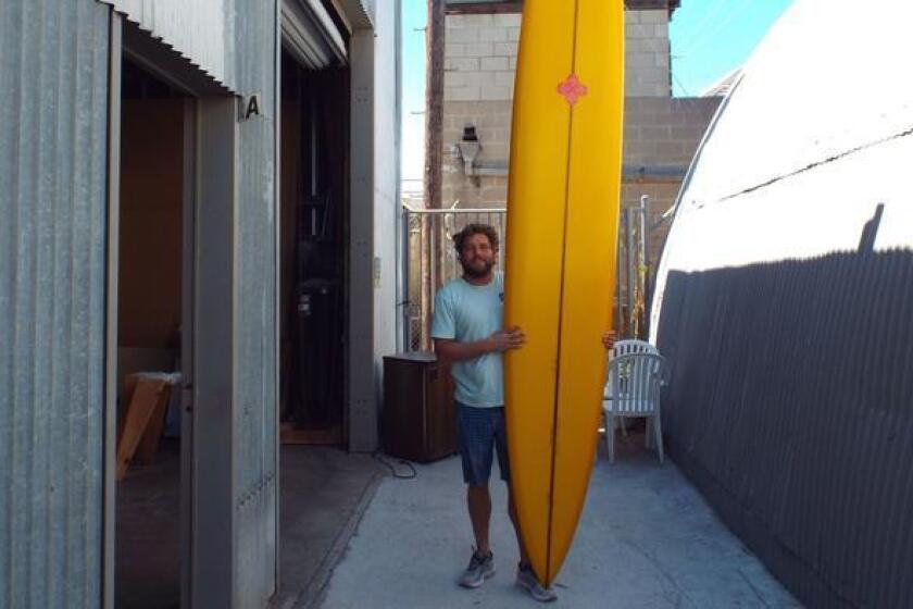 San Diego surfboard maker Josh Hall focuses on craftsmanship. (Ken Lewis)