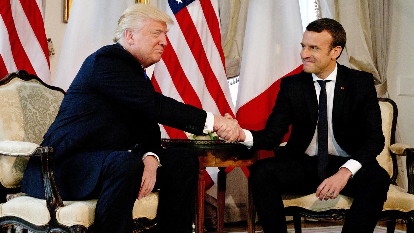 With French President Emmanuel Macron