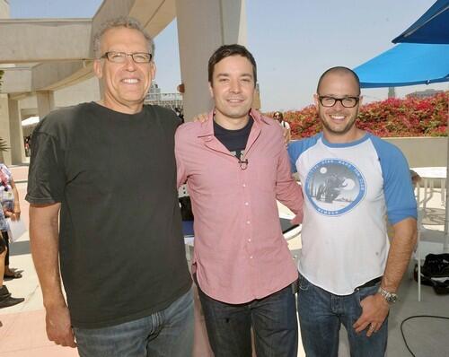 Carlton Cuse, Jimmy Fallon and Damon Lindelof