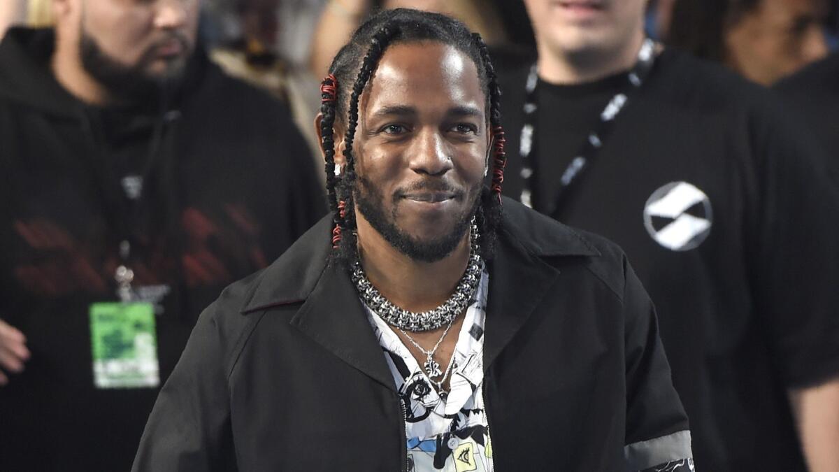 Kendrick Lamar in 2017 at the MTV Video Music Awards.