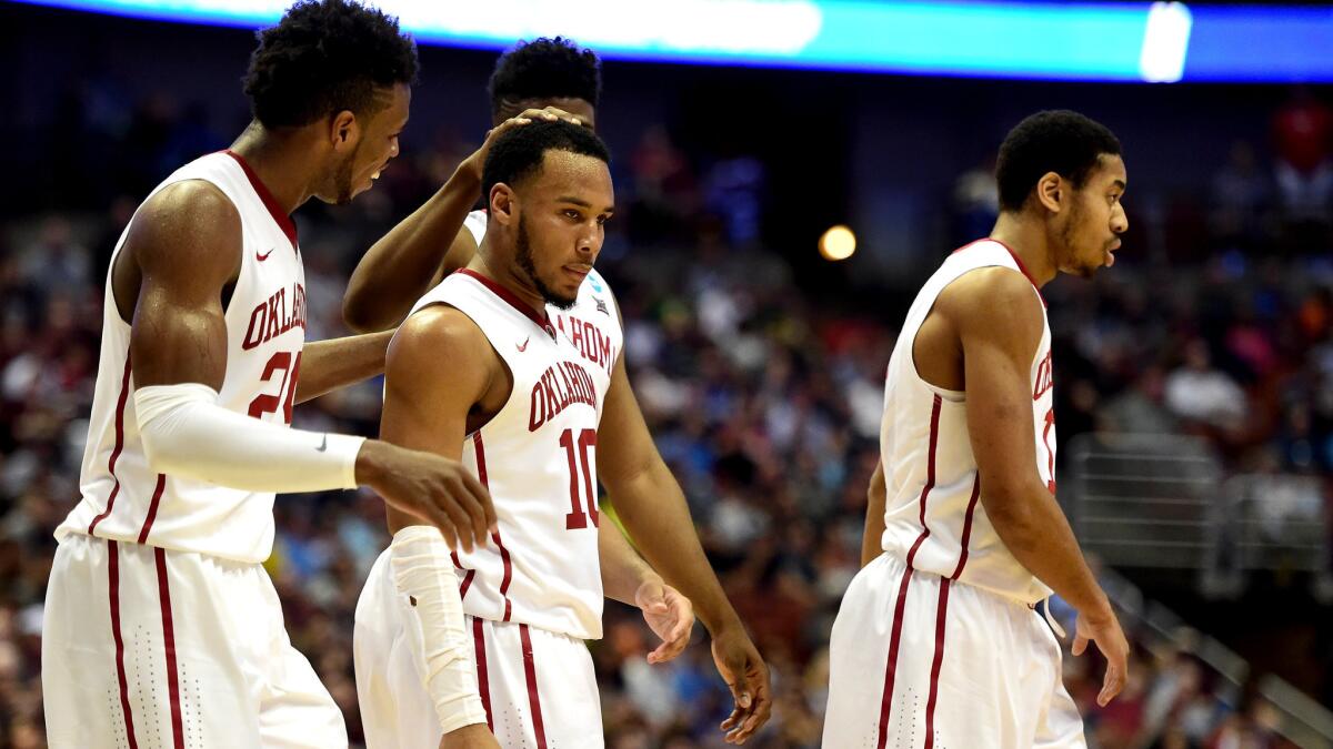 Oklahoma guard Jordan Woodard (10) is the Sooners' second-leading scorer at 17 points a game.