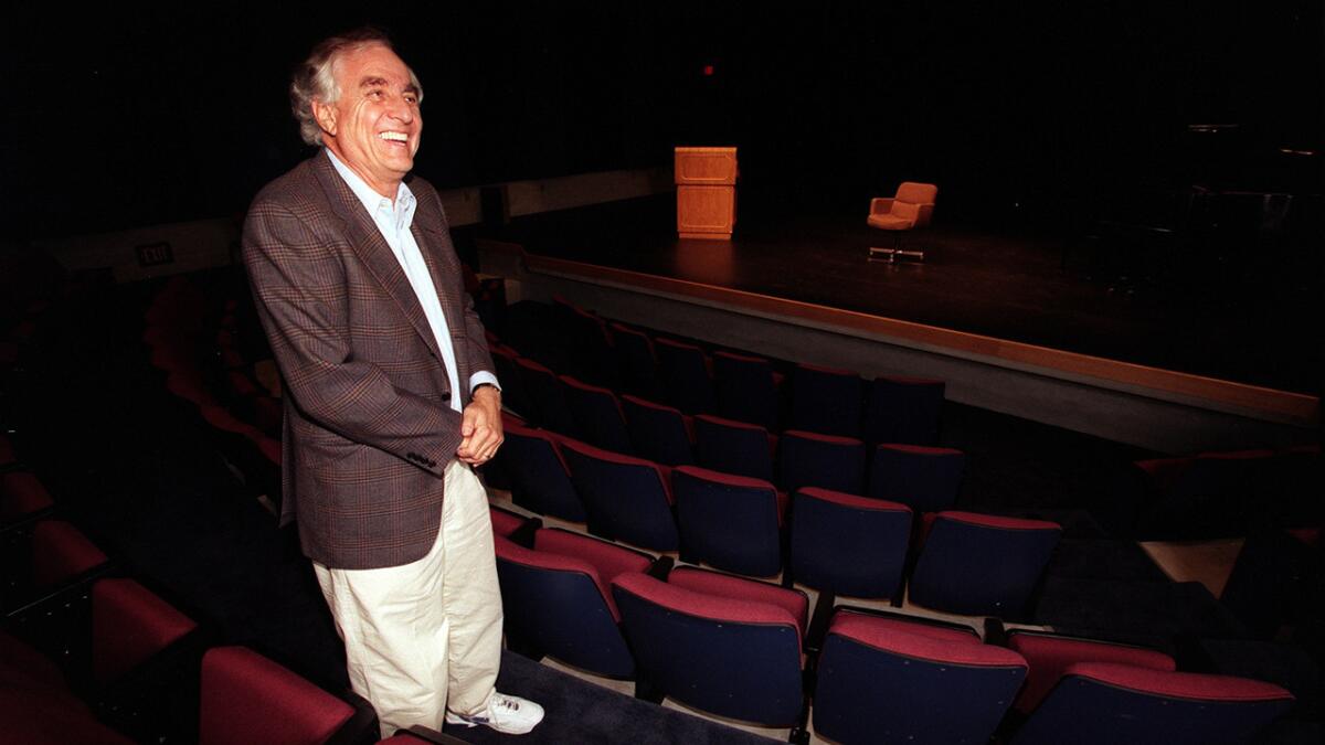 Producer-director Garry Marshall in his Falcon Theatre in Burbank, considered part of his legacy