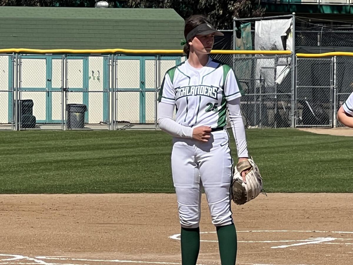 Granada Hills sophomore pitcher Addison Moorman threw a one-hitter in the opening round of the playoffs.