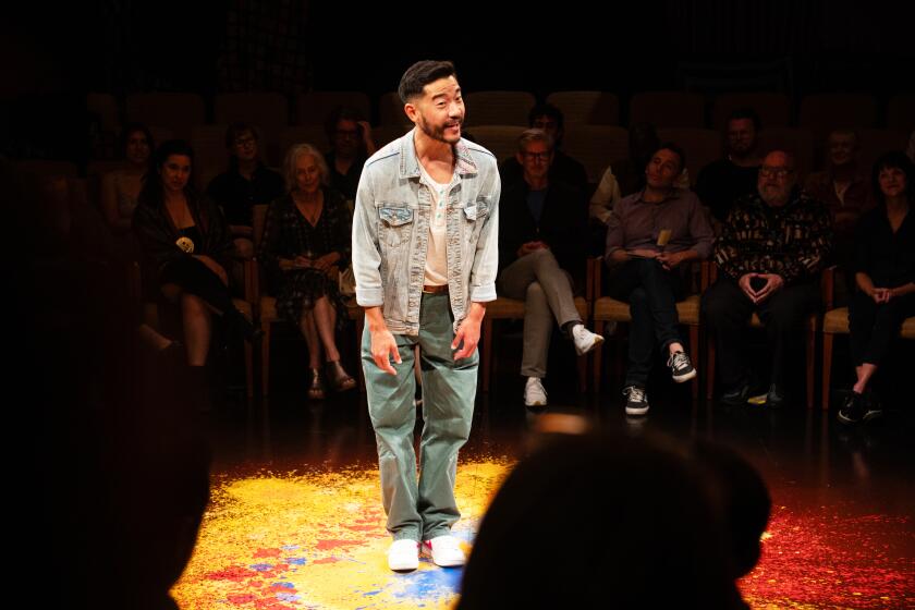 Daniel K. Isaac in "Every Brilliant Thing" at Geffen Playhouse.