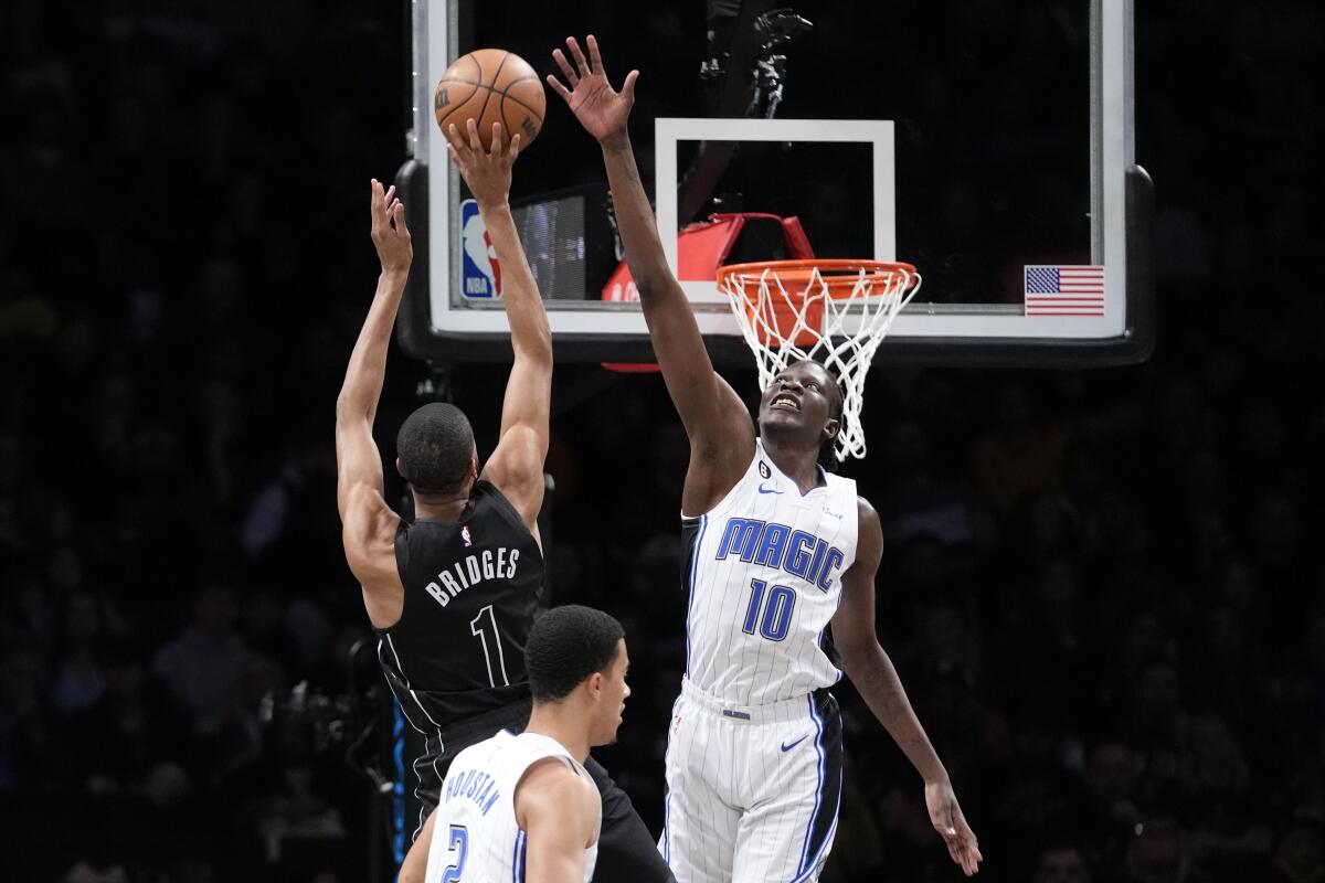 Orlando Magic center Bol Bol (10) during the NBA basketball team's