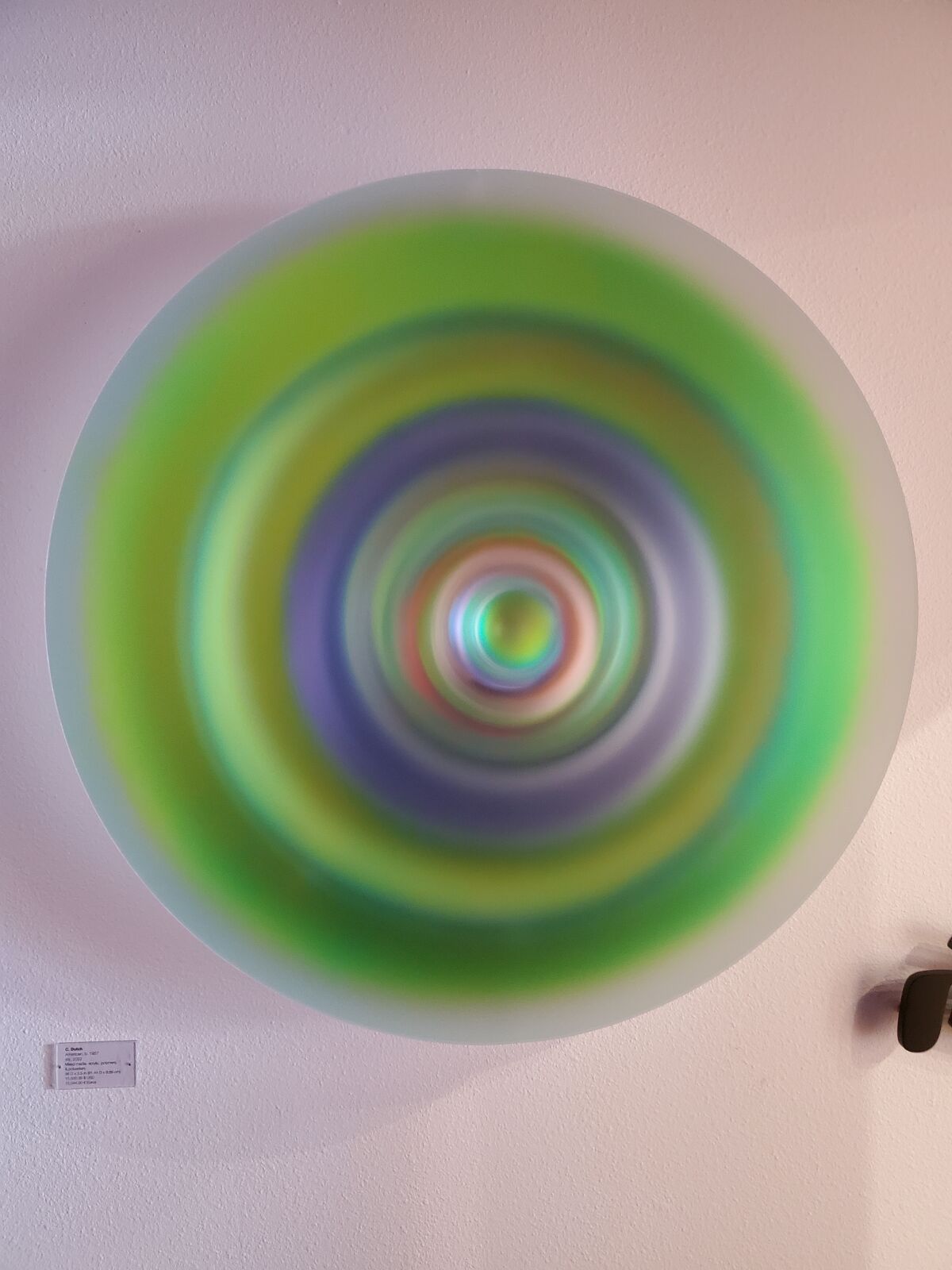 A piece by Carl Dutch captures any available light, even in a storage room of L&G Projects.