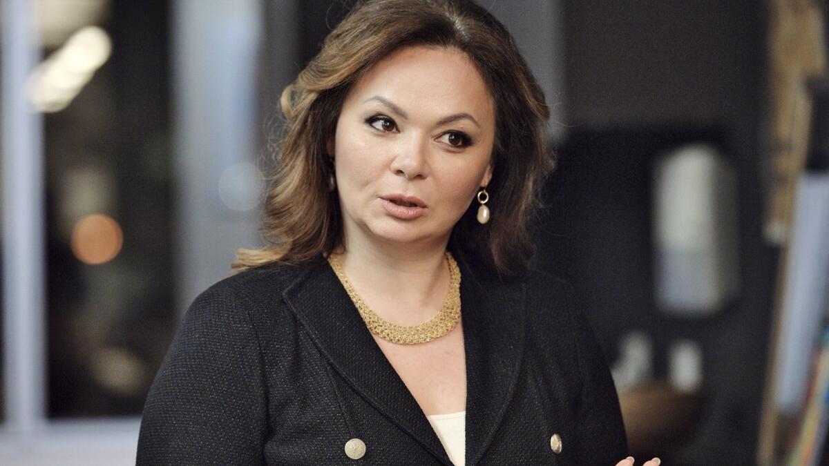 Russian lawyer Natalia Veselnitskaya, seen here in a 2016 photo, met that summer at Trump Tower with Donald Trump Jr. and others after an intermediary said she could offer "dirt" on Hillary Clinton. President Trump continues to deny he knew about the meeting in advance.