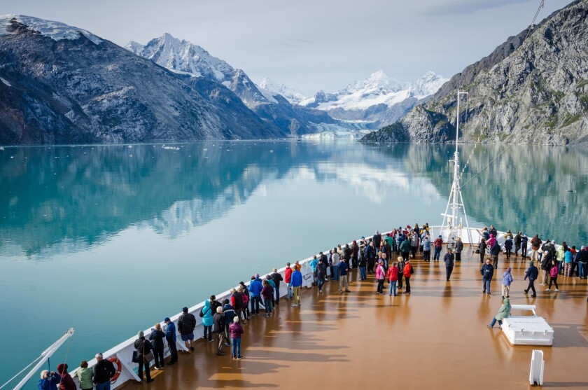 Cruise ship passengers get a close-up view of the majestic glaciers as they sail in Glacier Bay National Park and Preserve in Southeast Alaska. You can book now for the upcoming season and find some discounts and perks.
