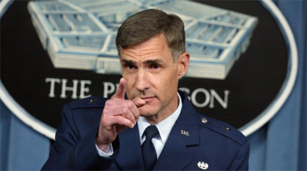 DECISIONS: Air Force Brig. Gen. Thomas Hartmann, a military commissions legal advisor, is one of the lawyers who will decide whether the cases can proceed to trial. The charges filed against the six alleged plotters would be the first capital cases against Guantanamo prisoners.