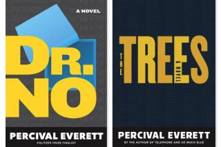 Book covers for "Dr. No" and "The Trees" by Los Angeles author Percival Everett